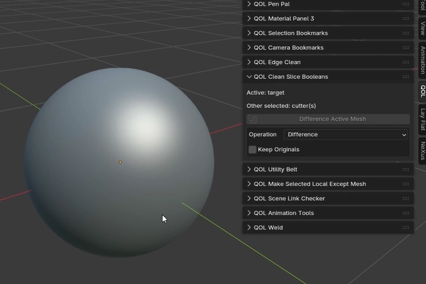 Animated demonstration of the Double Cut feature